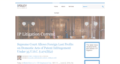 Desktop Screenshot of iplitigationcurrent.com